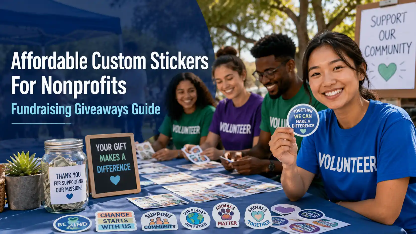 Read more about the article Where Can Nonprofits in the U.S. Get Affordable Custom Stickers for Fundraising Giveaways?